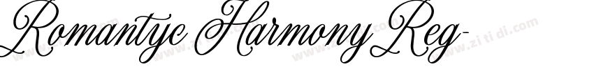 Romantyc Harmony Reg字体转换